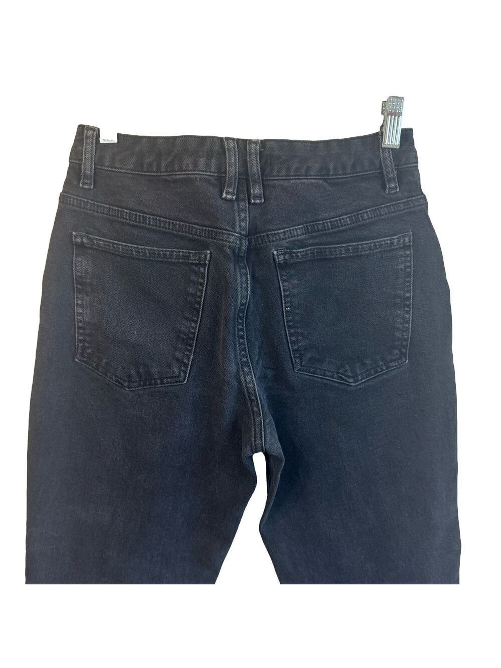 FREE PEOPLE High-Rise Black/Grey Stonewashed Denim - Picture 12 of 12